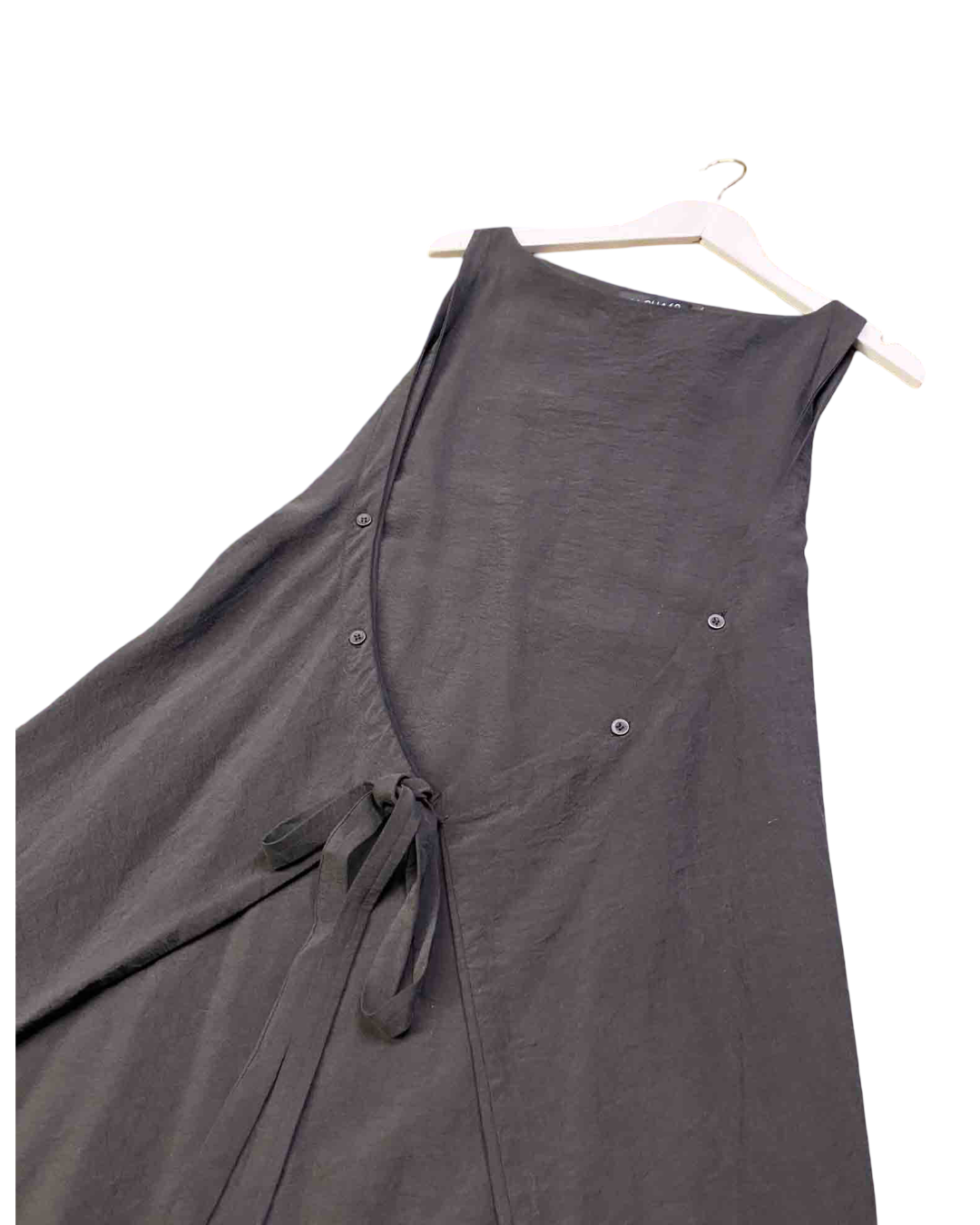 Size L |  Alpha60 Black Silk Shift Dress