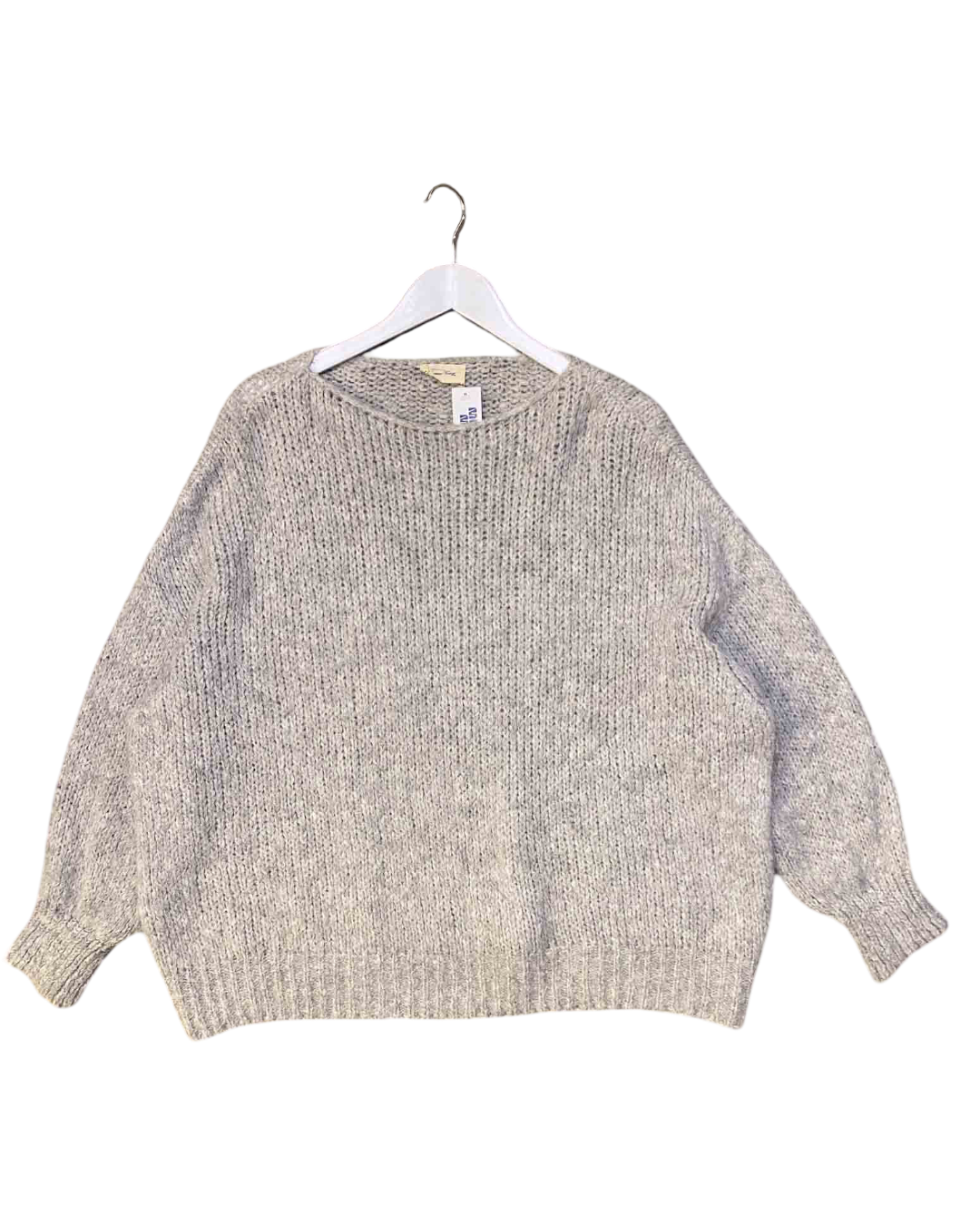 Size M/L Grey American Vintage Chunky Knit Jumper