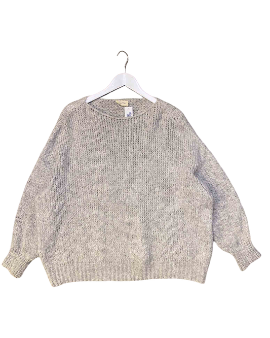 Size M/L Grey American Vintage Chunky Knit Jumper