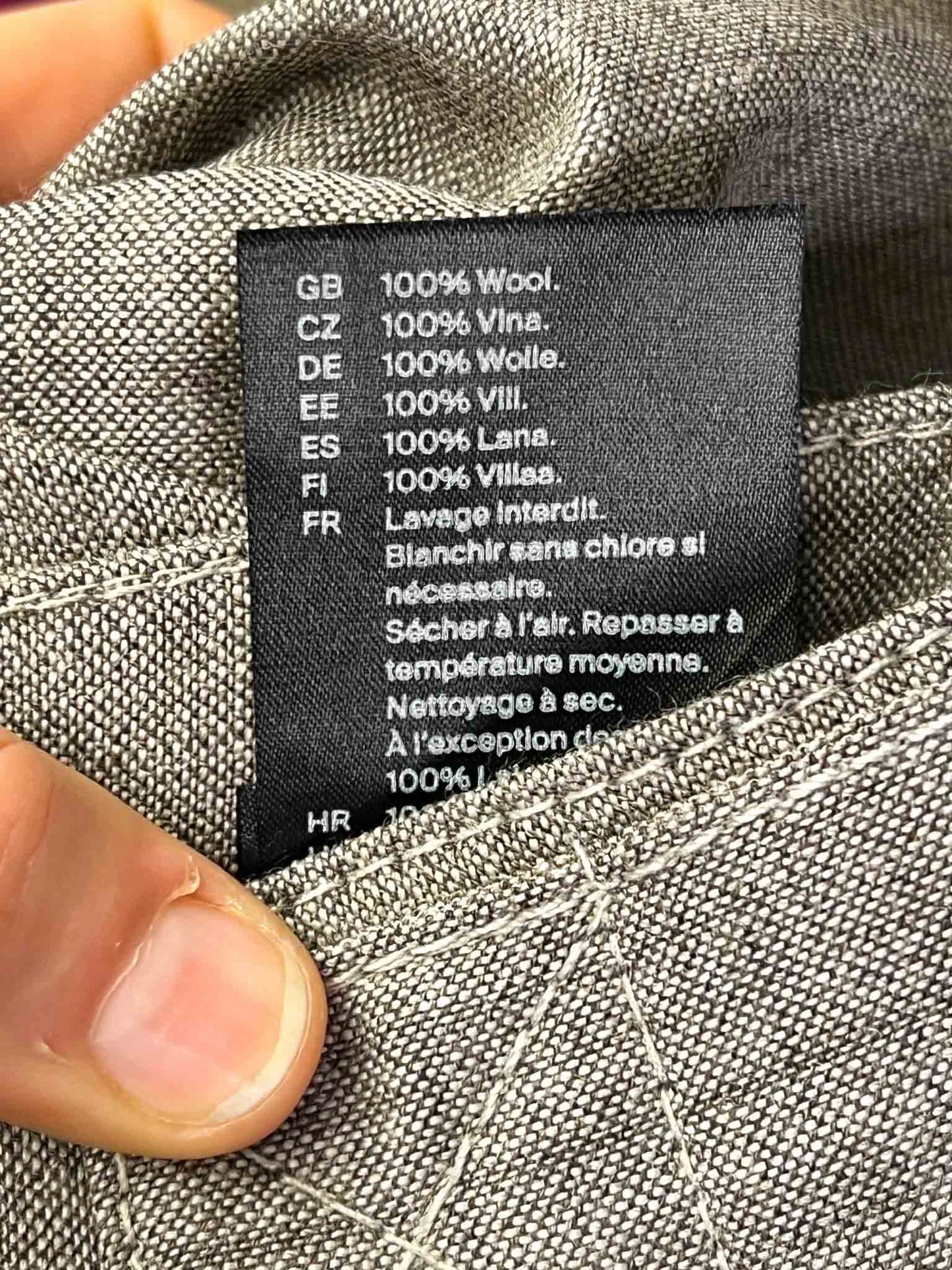 Size 34 (XS) | COS Grey Wool Barrel Utility Pants
