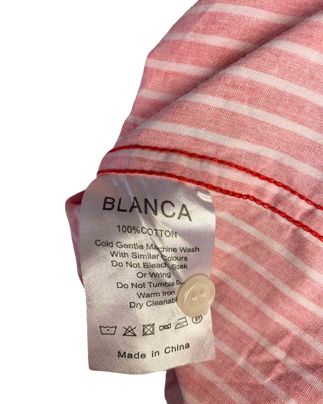 Size L | Blanca Red Stripe Shirt