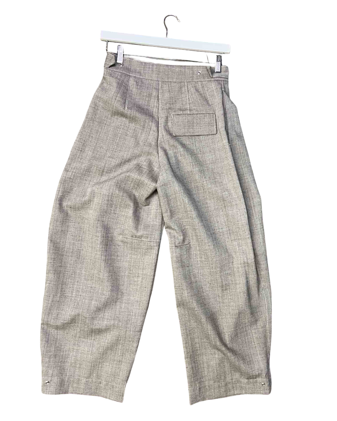 Size 34 (XS) | COS Grey Wool Barrel Utility Pants