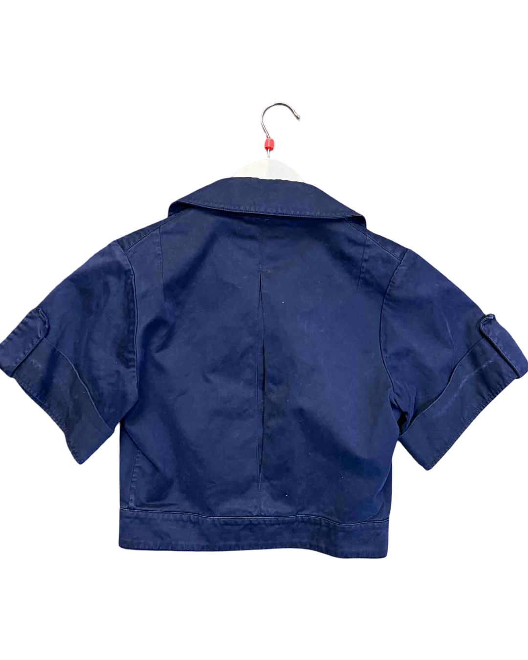 Size M | Prada Blue Cropped Utility Shirt