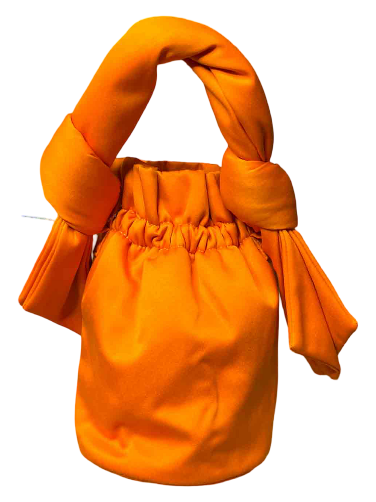 Ganni Vibrant Orange Occasion Top Handle Bag
