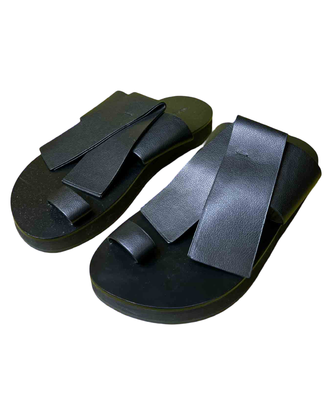 Size 39 | Alpha60 Black Leather Sandals