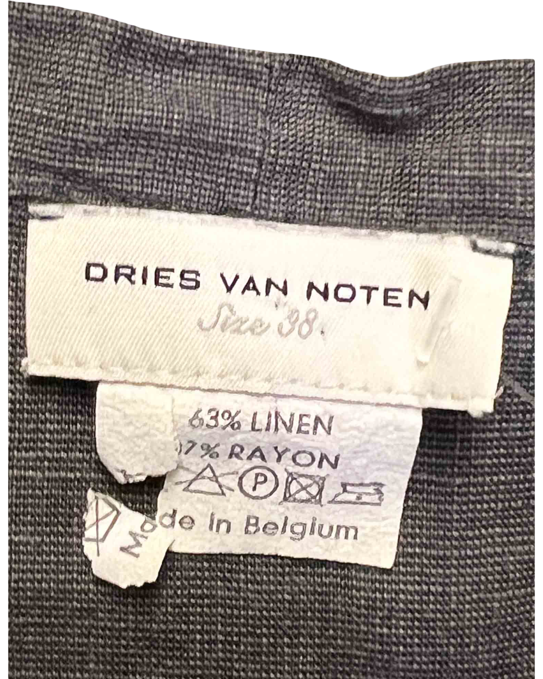 Size FR 38 (S) | Dries Van Noten Charcoal Cotton Sack Dress