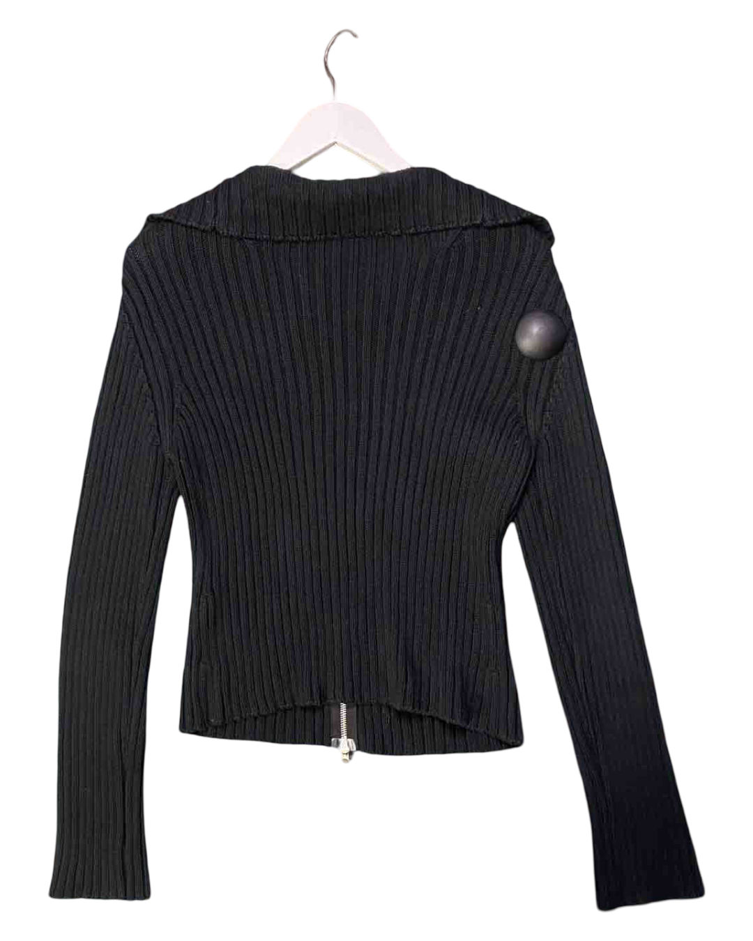 Size XL | Diesel Black Ribbed Knit Jumper