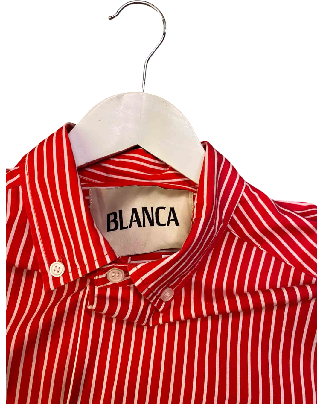 Size L | Blanca Red Stripe Shirt