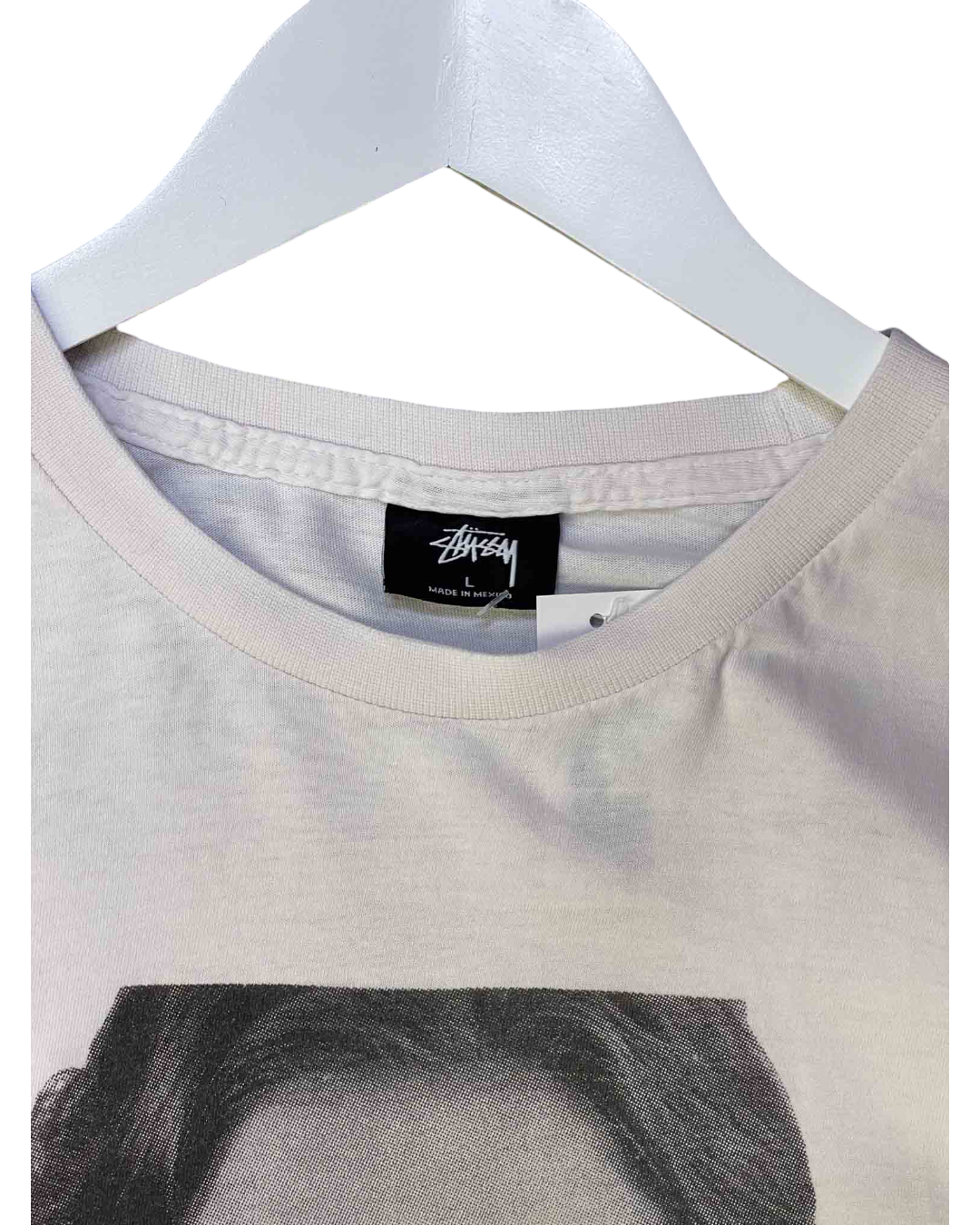 Size L | Stussy White Graphic T-shirt