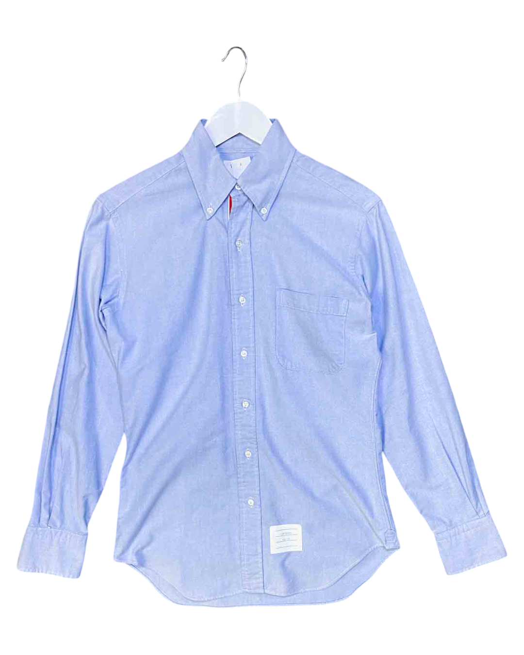 Size S | Thom Browne Blue Oxford Shirt