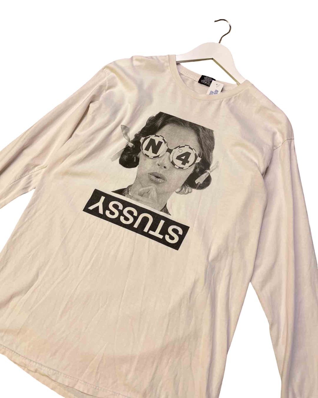 Size L | Stussy White Graphic T-shirt