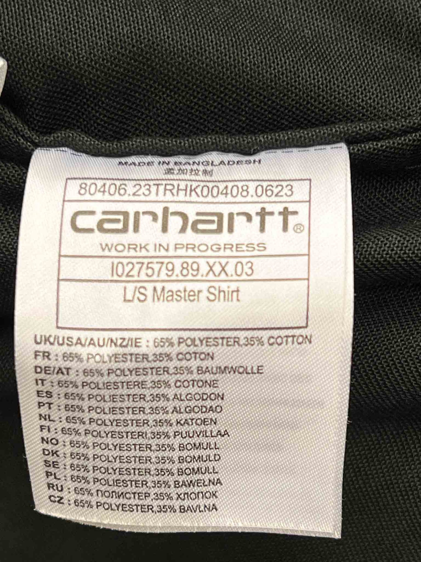 Size XL | Carhartt Black Workwear Shirt