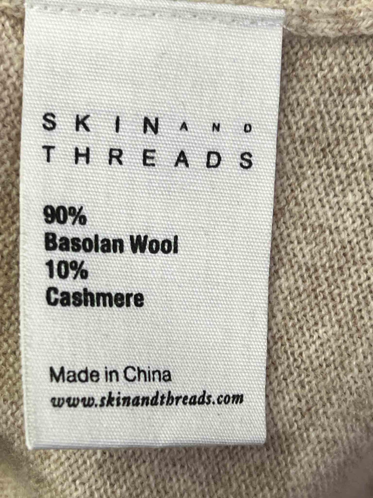 Size 2 (M) | Skin and Threads Wool/Alpaca Colourblock Knitted Jumper