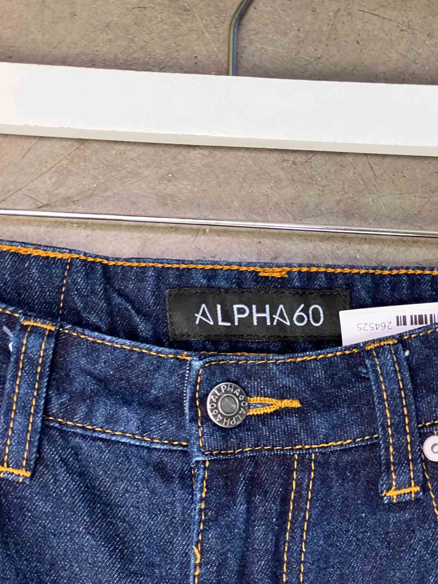 Size S | Alpha60 Dark Indigo Wide Leg Jeans