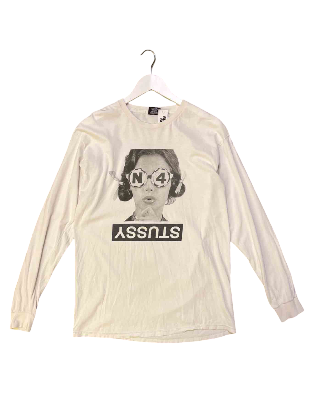 Size L | Stussy White Graphic T-shirt