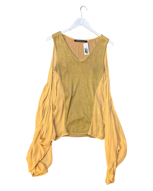 Size 8 (S) | Kirrily Johnston Cotton/Silk Draped Top