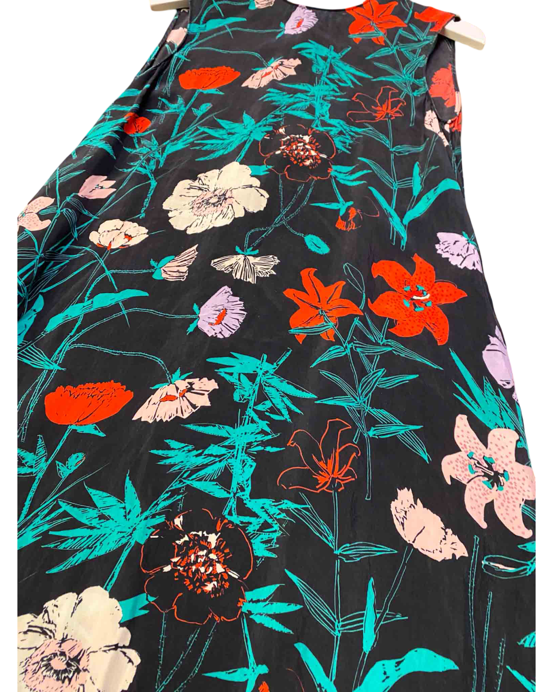 Size S | Marimekko Black Floral Migot Perenna Maxi Dress