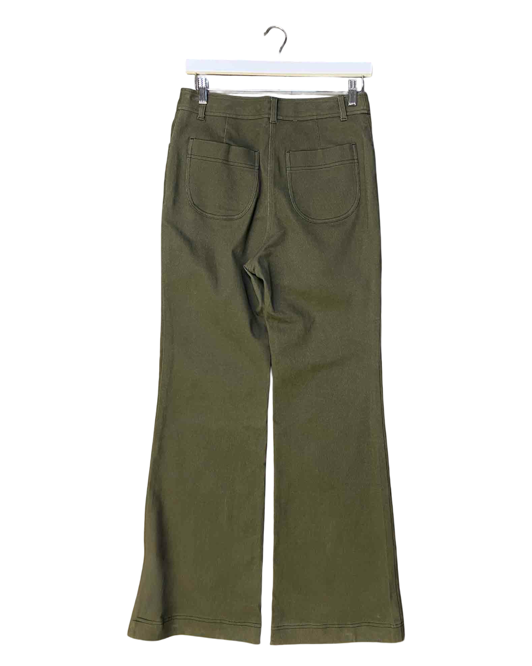 Size M | Sylvester Green Drill Flared Pants