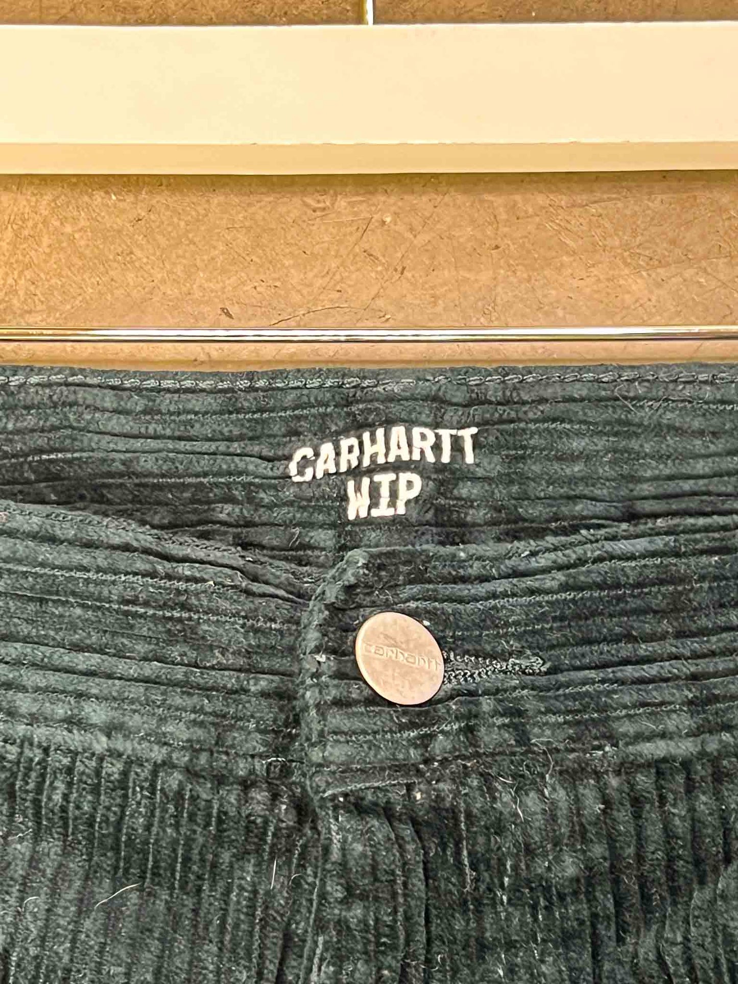 Size 30 | Carhartt WIP Green Corduroy Utility Pants