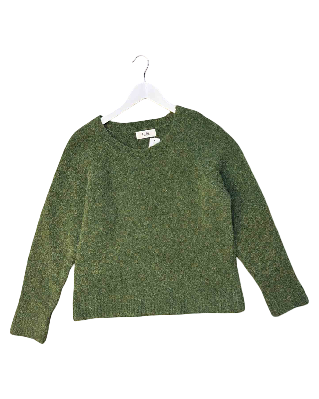 Size M | Ethos Speckled Green Alpaca Knit Jumper