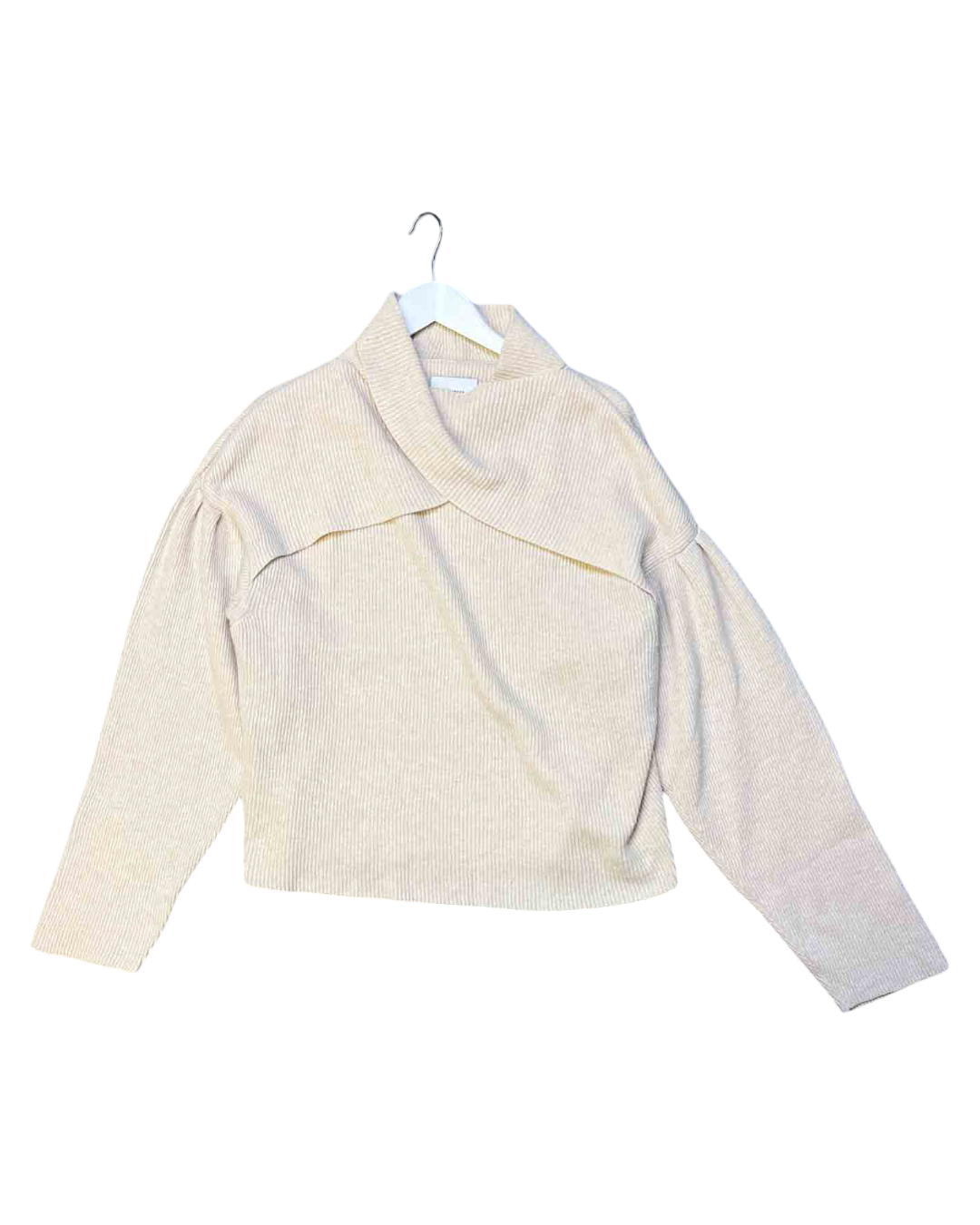 Size L | Nanushka Beige Merino Blend Knit Jumper