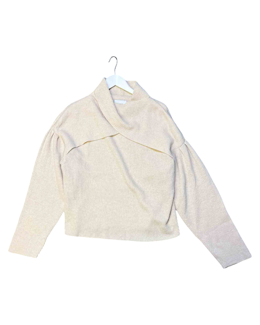 Size L | Nanushka Beige Merino Blend Knit Jumper