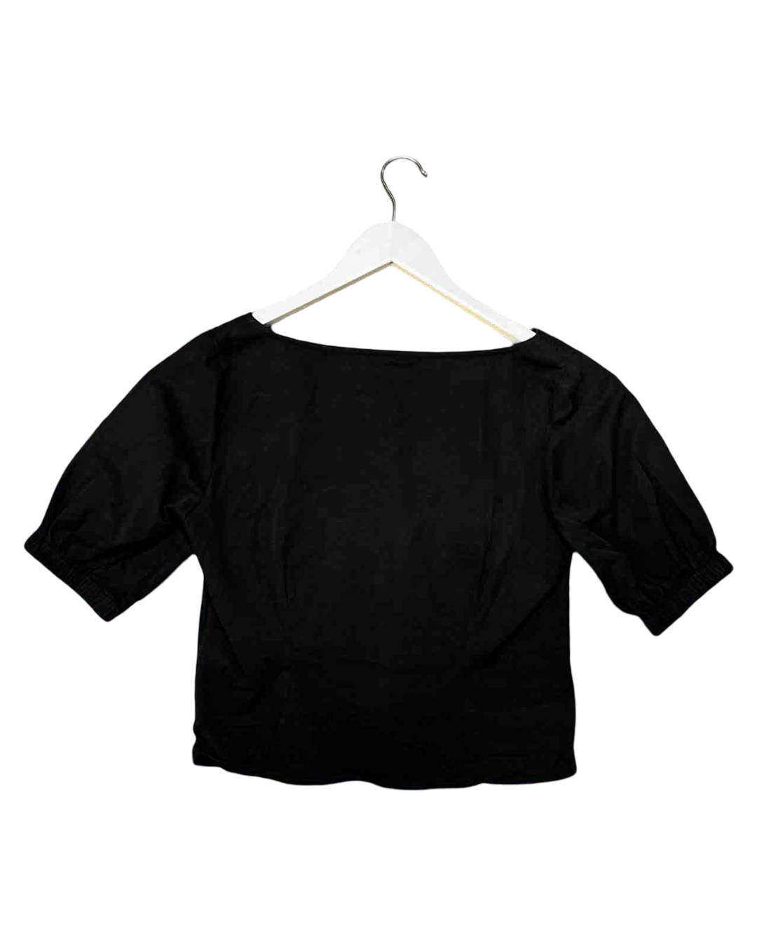 Size S | Búl Black Cotton Short-Sleeve Top