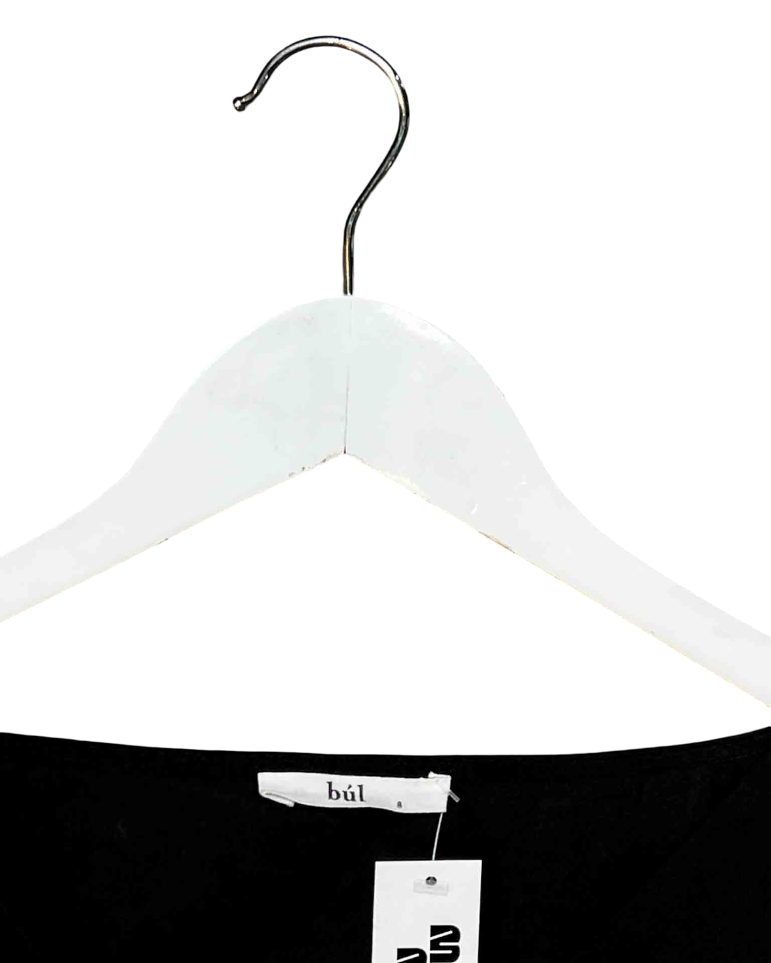 Size S | Búl Black Cotton Short-Sleeve Top