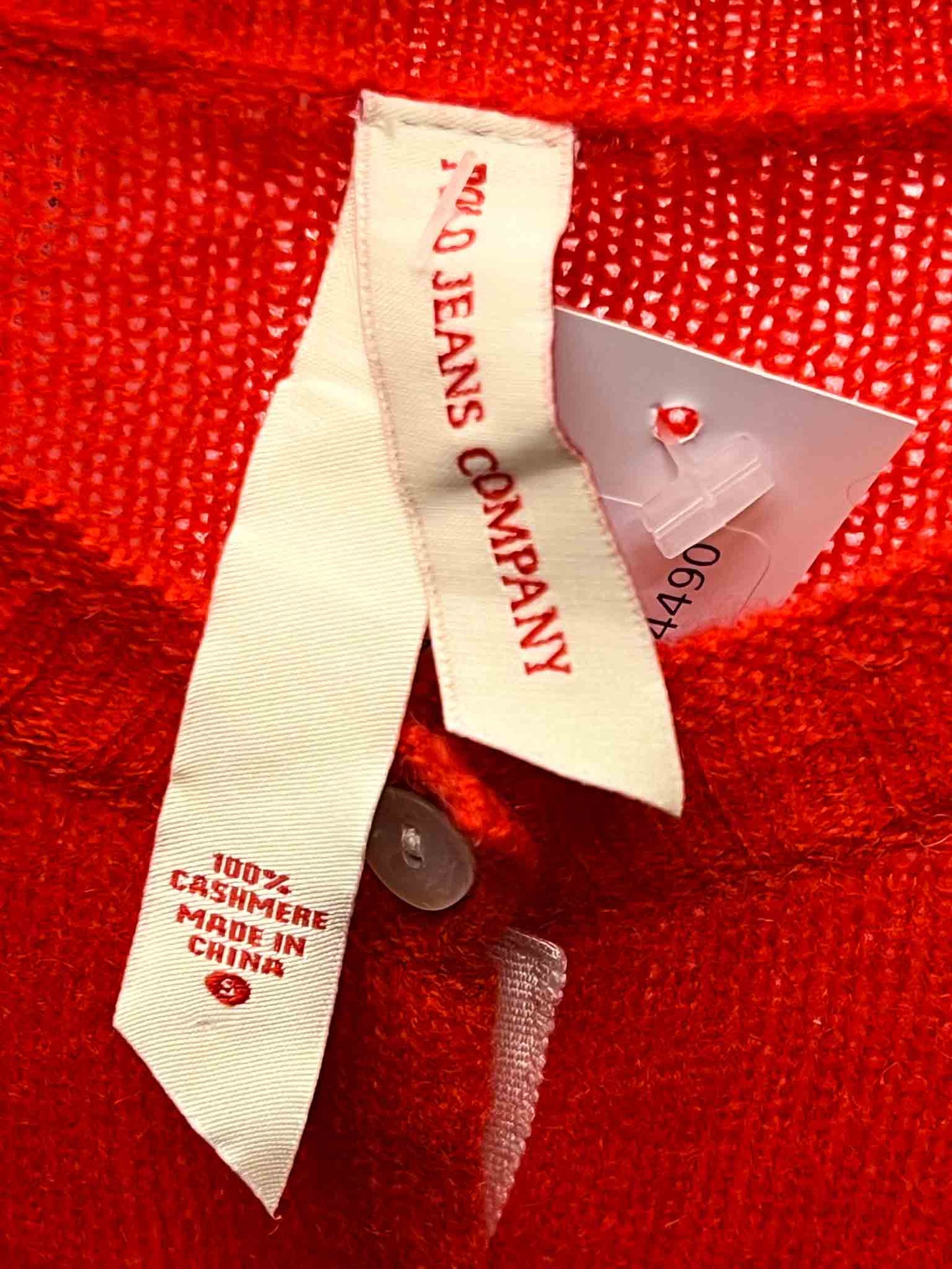 Size S | Polo Jeans Co. Red Cashmere Cardigan