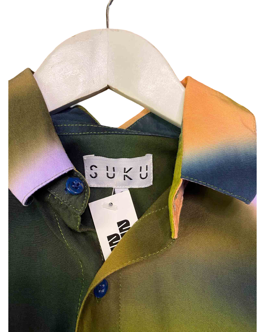 Size S | SUKU Purple and Green Tie-Dye Shirt