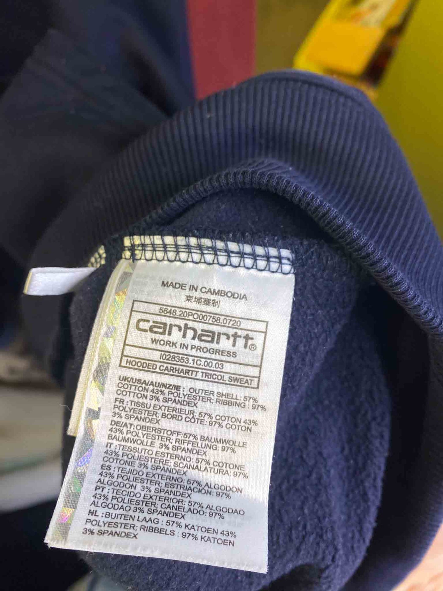 Size M | Carhartt Colour Block Hoodie