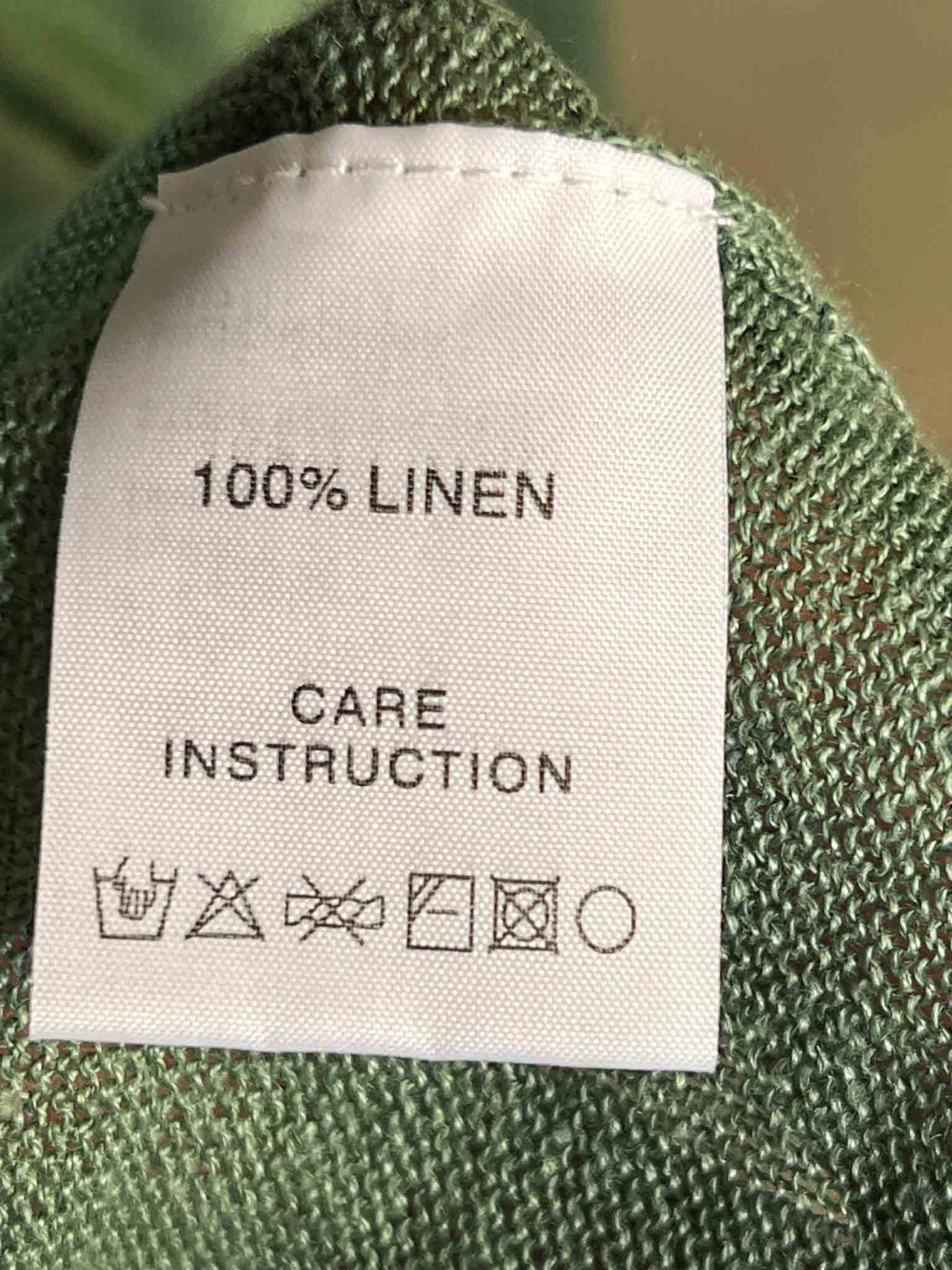 Size L | Ecology Green Linen Knit Cardigan