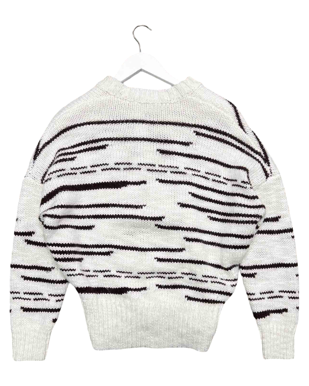 Size 10 (M) | Skin & Threads Cream Lambswool Blend Knitted Jumper