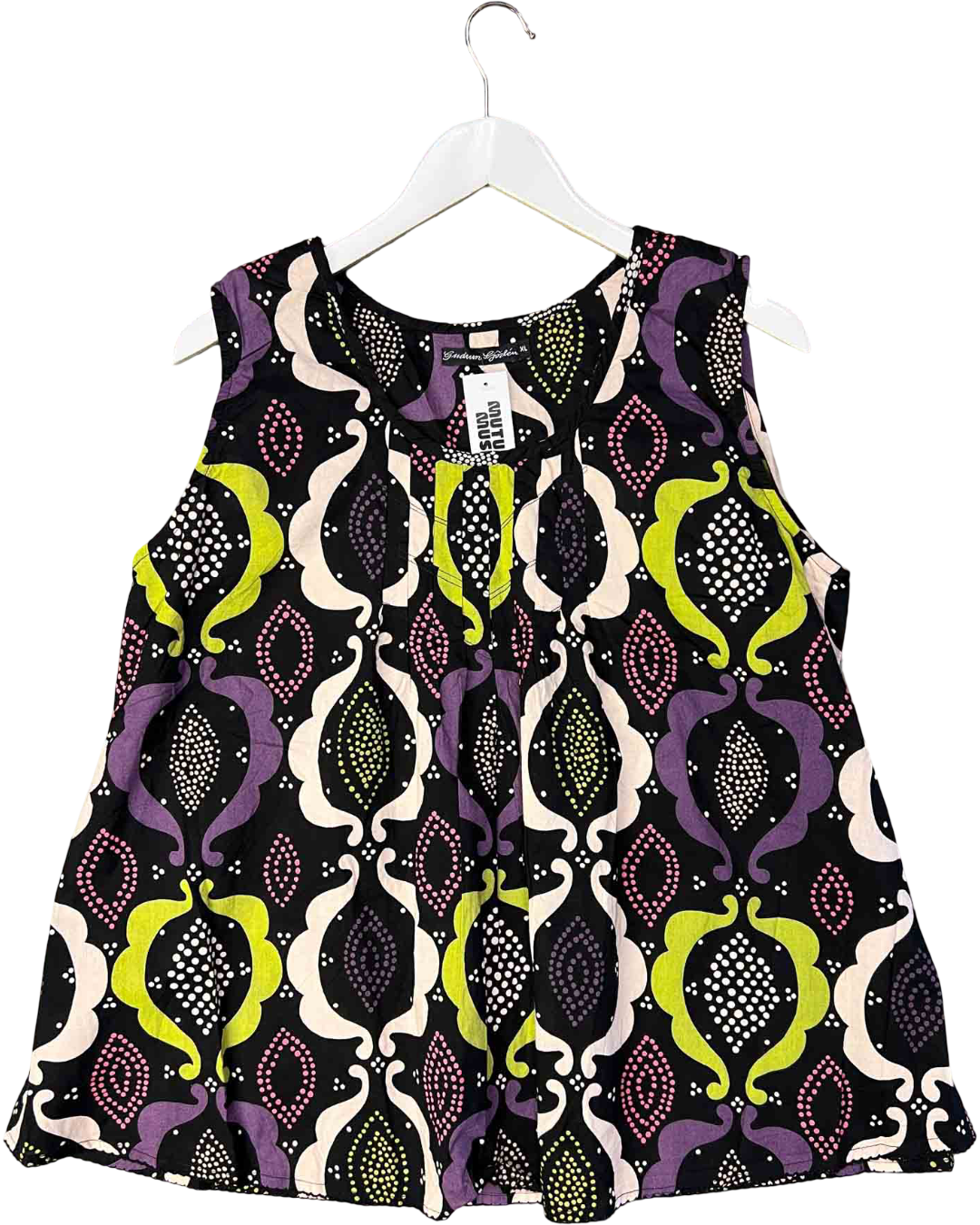 Size XL | Gudrun Sjõdén Black Printed Top