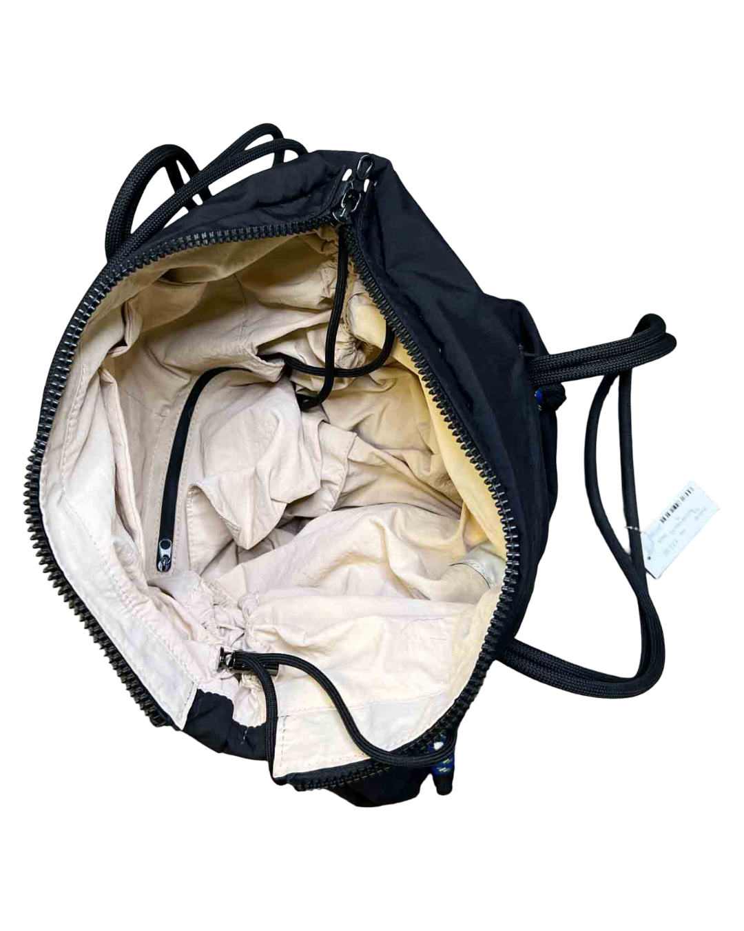 Radical Yes Black Re:Frame Ruched Tote Bag