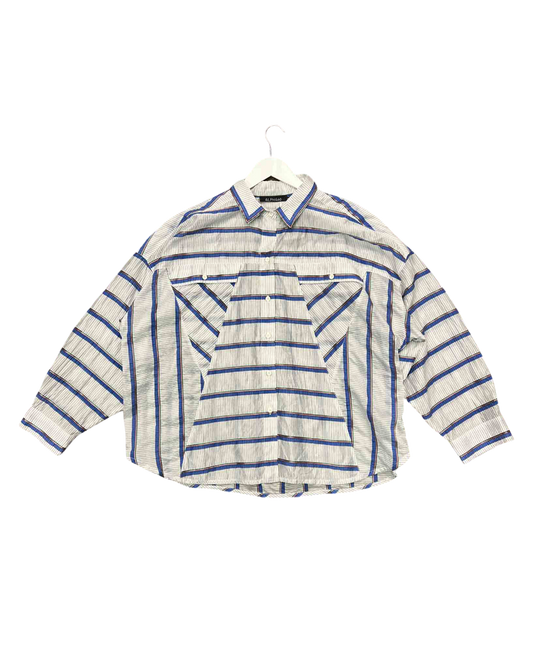 Size XL | Alpha60 White and Blue Mercer Shirt With Tags