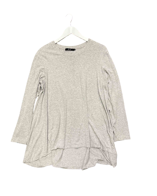 Size 18 | Etal Grey Jersey Long Sleeve Top
