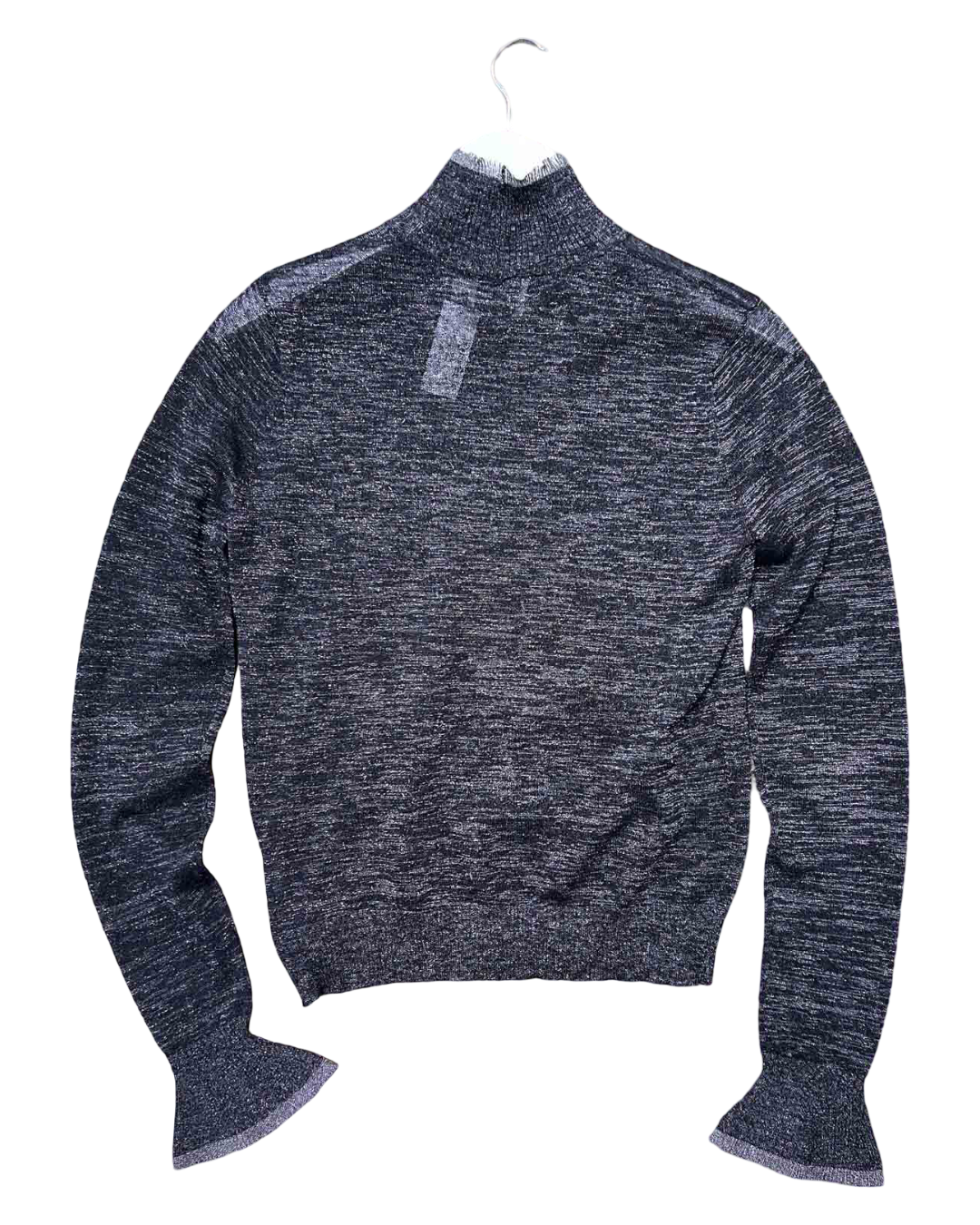 Size S | Aje Glitter Mock Neck Knitted Top