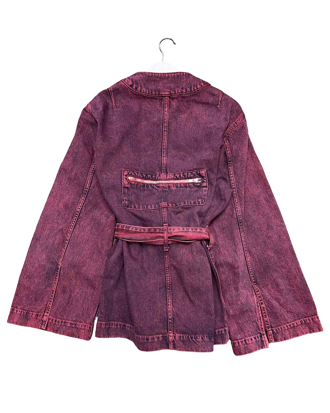 Size 38 (M) | GANNI Purple Denim Jacket