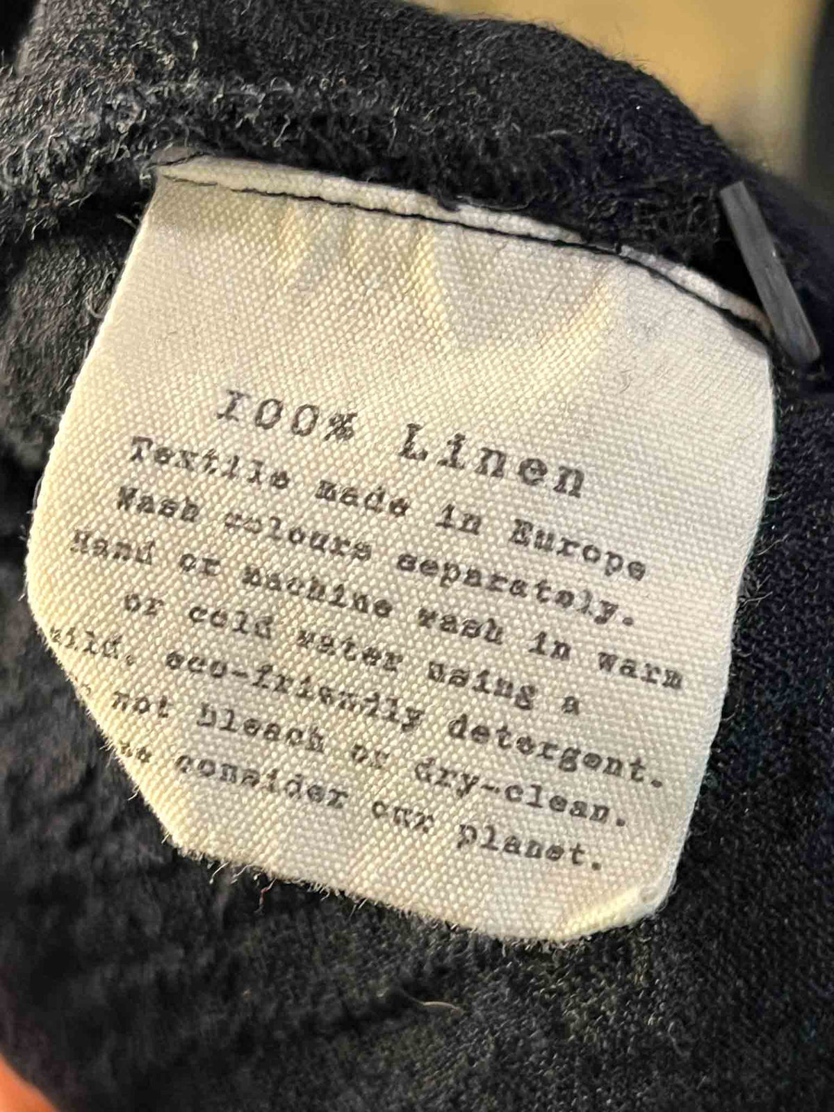 Size XS/S | Manteau Noir Linen Smock Dress