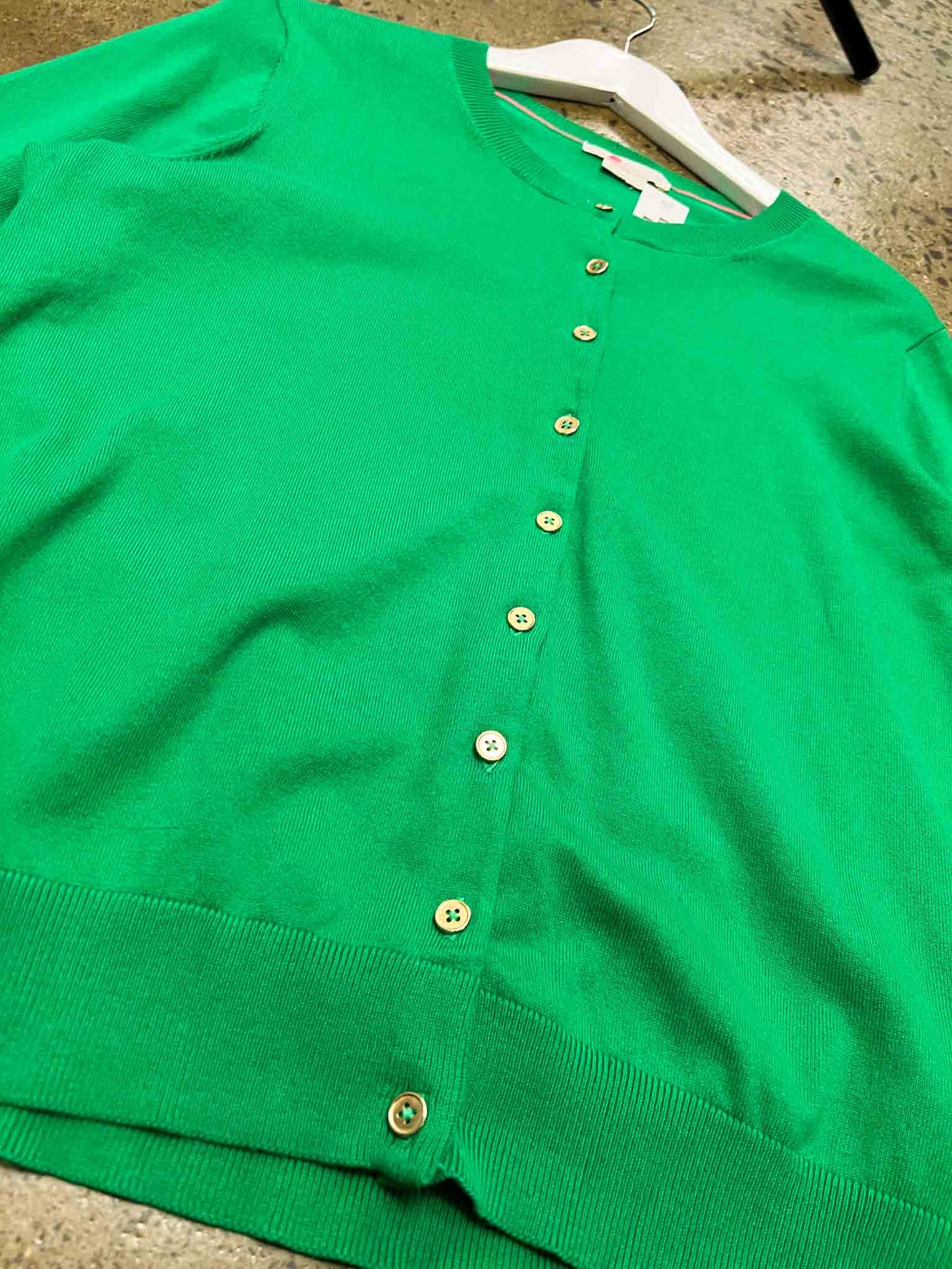 Size L | Boden Green Eldon Crew Knitted Cardigan