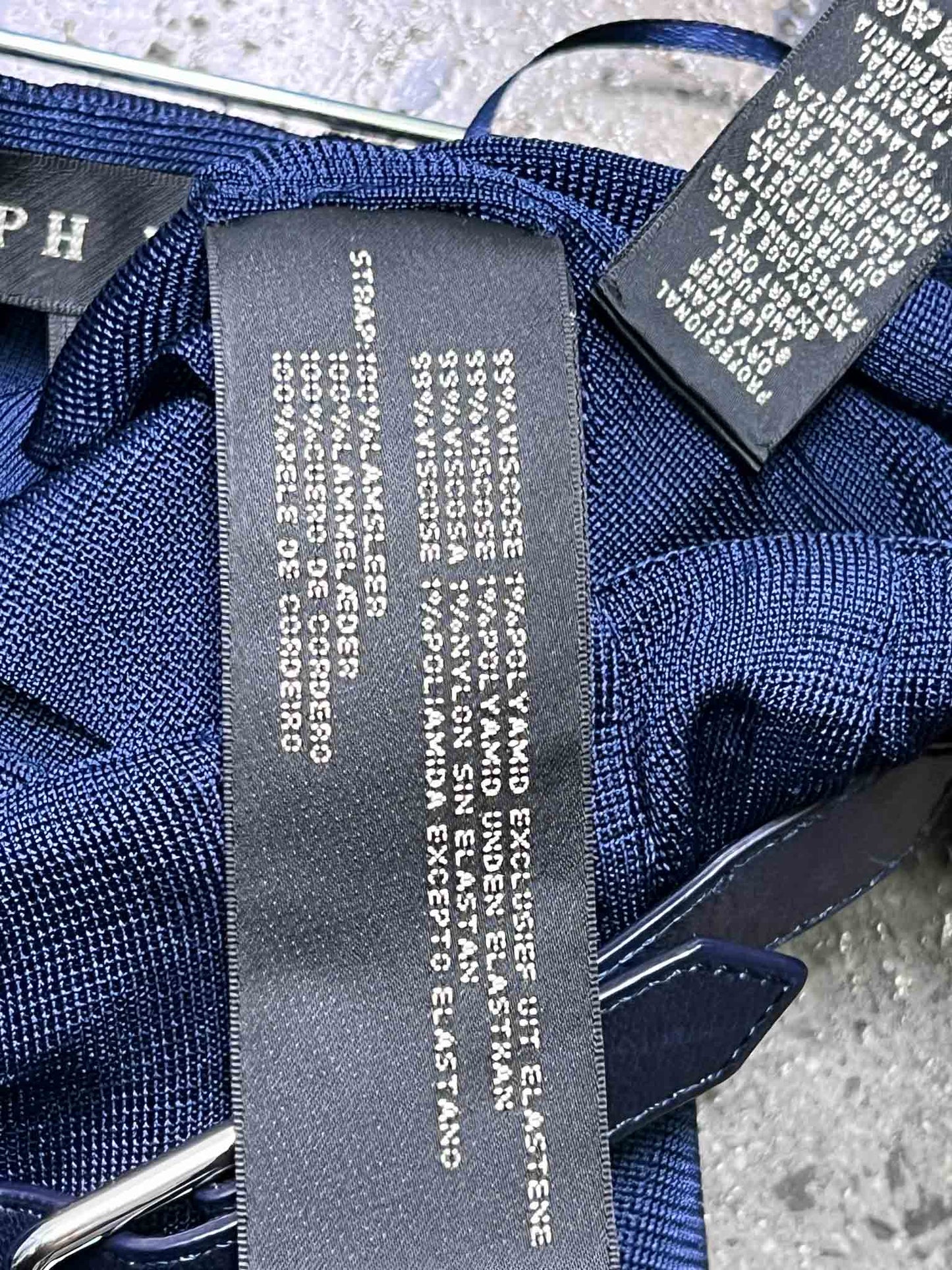 Size L | Ralph Lauren Navy Pleated Mini Skirt