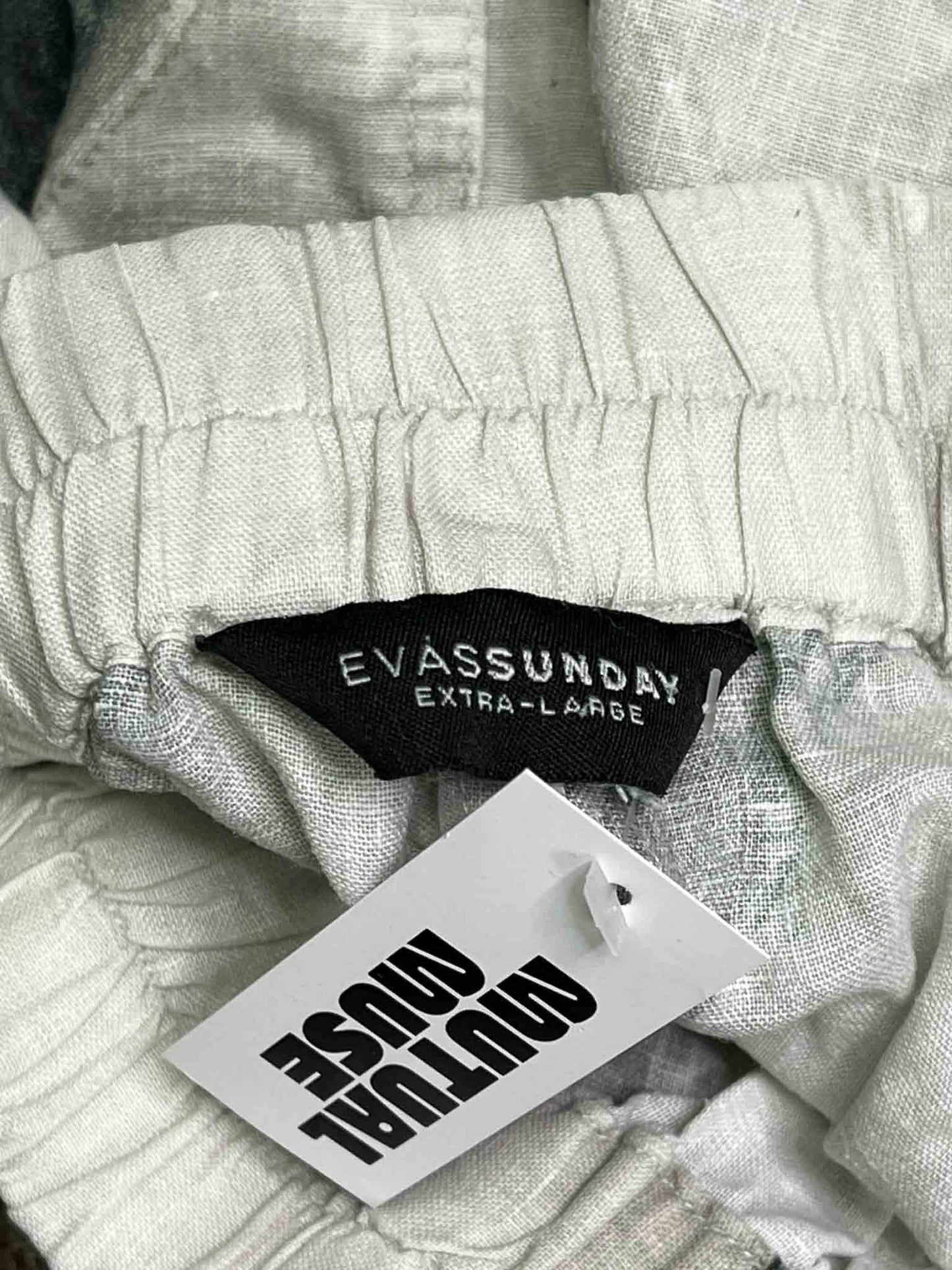 Size XL | Eva's Sunday Swirly Linen Wide-Leg Pants