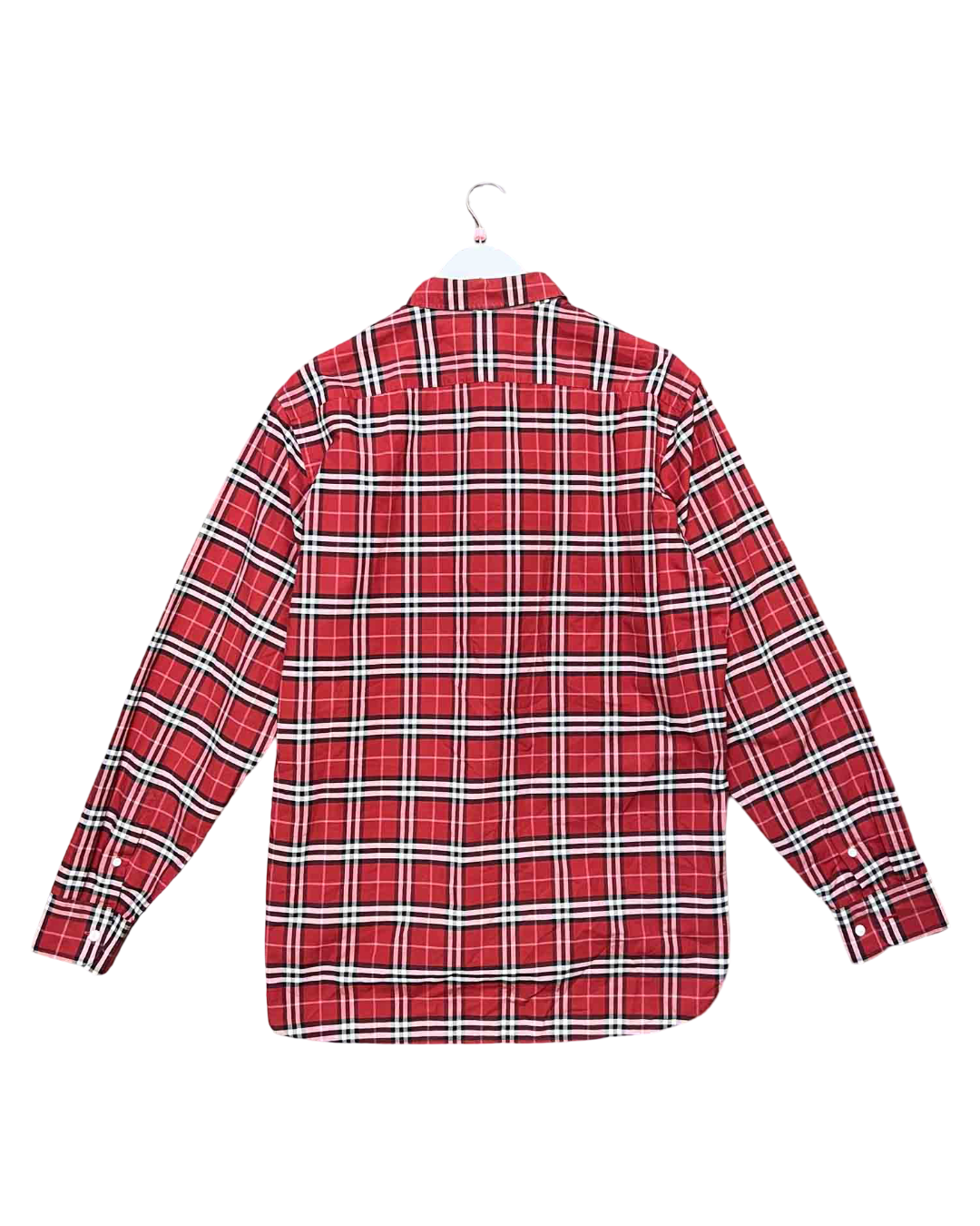 Size XL | Burberry Check Stretch Cotton Poplin Shirt