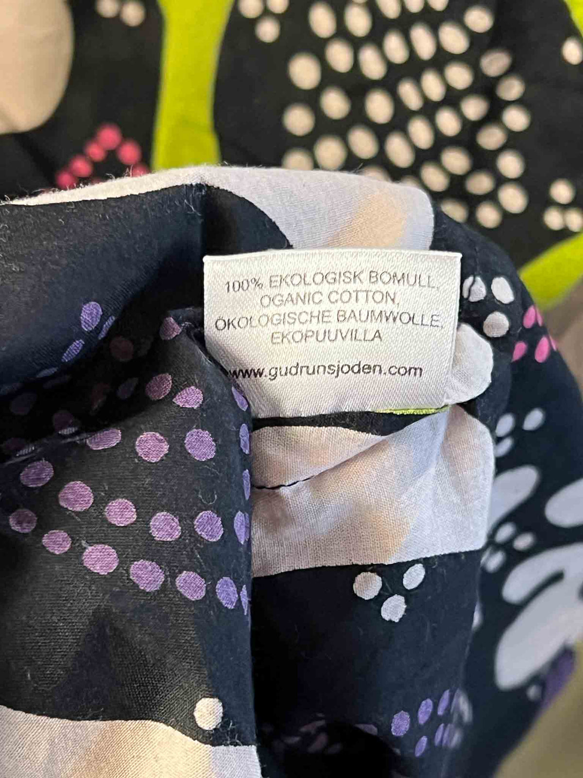 Size XL | Gudrun Sjõdén Black Printed Top