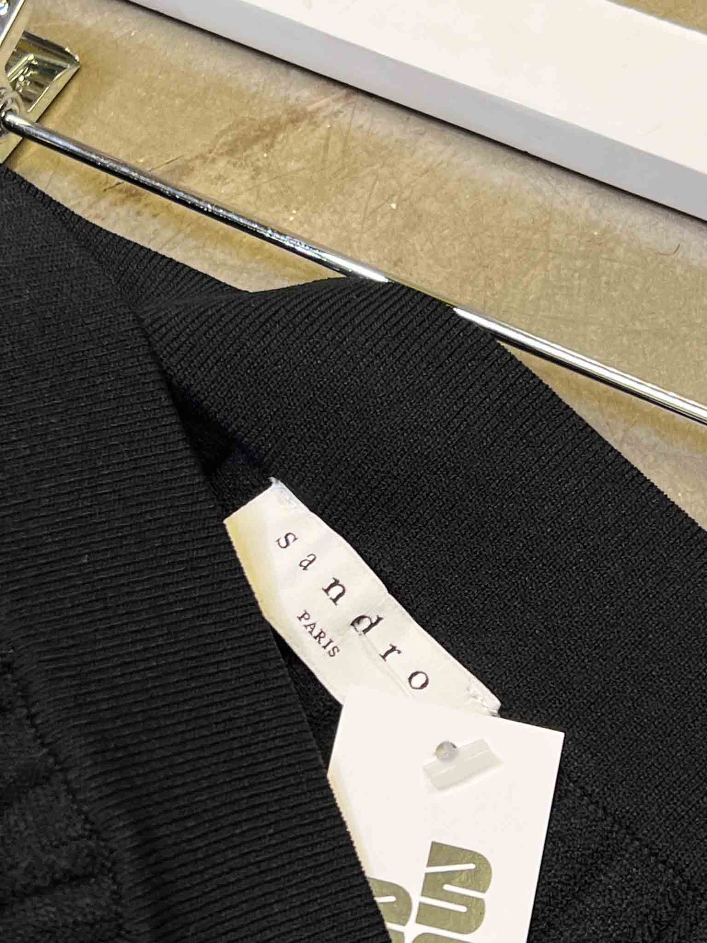 Size 2 (M) | Sandro Textured Geometric Midi Skirt