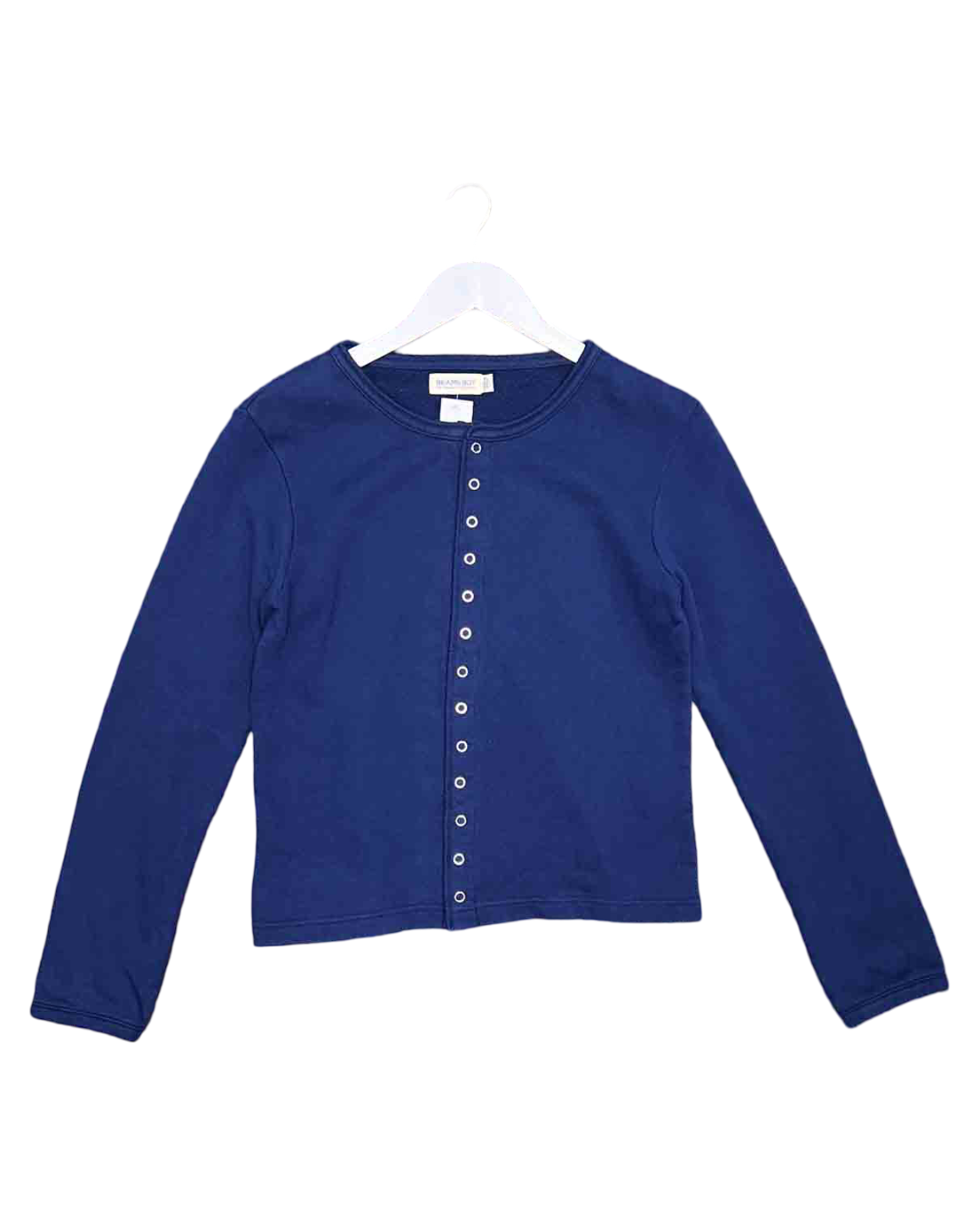 Size S | Beams Boy Blue Cotton Button-Up Top