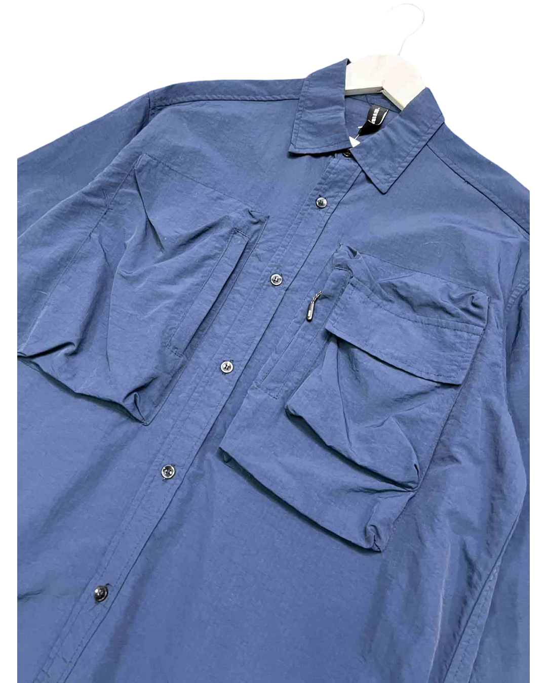 Size L | Neviraler Navy Nylon Technical Shirt
