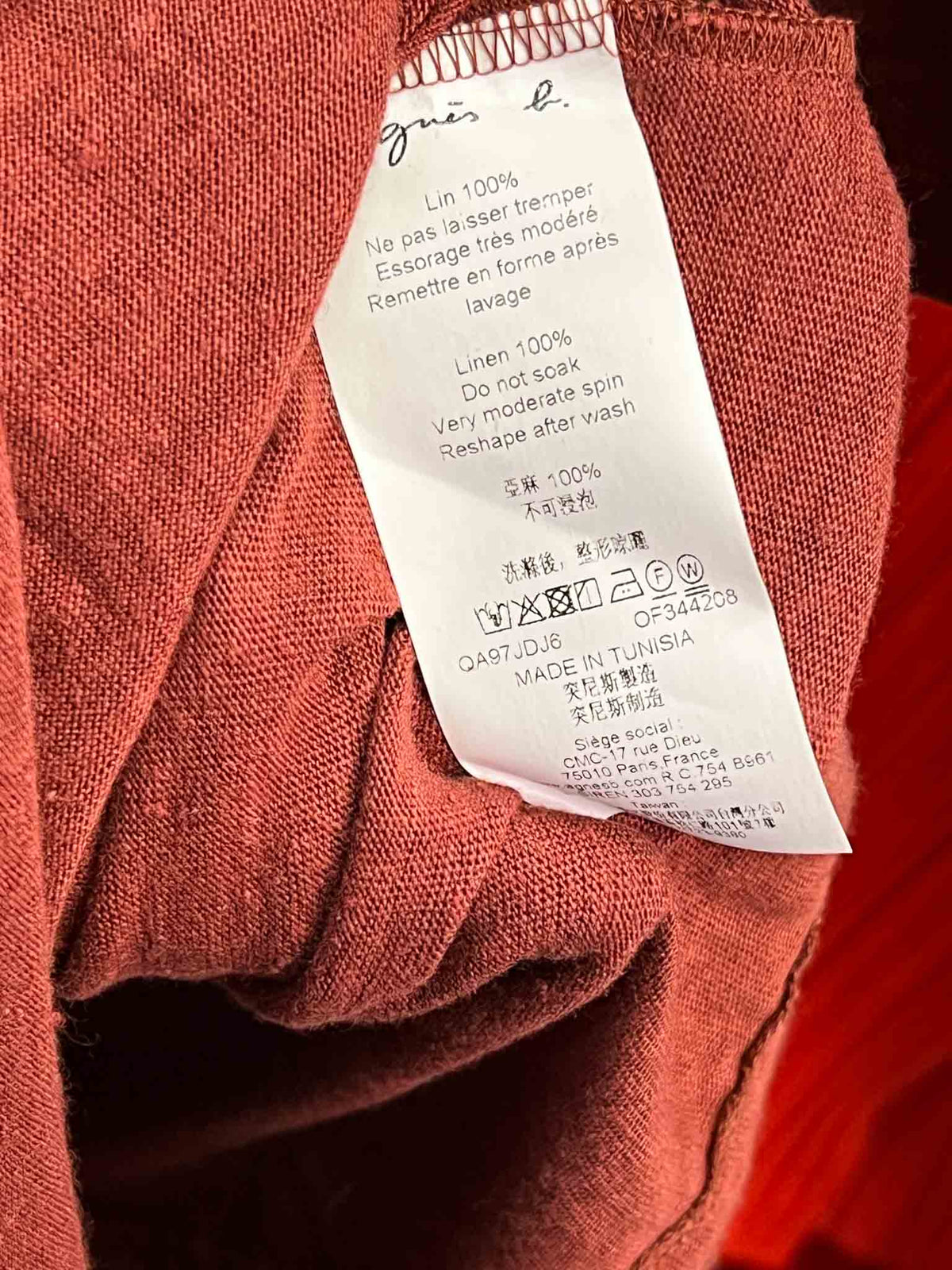 Size 4 (14) |  Agnes B Terracotta Dress