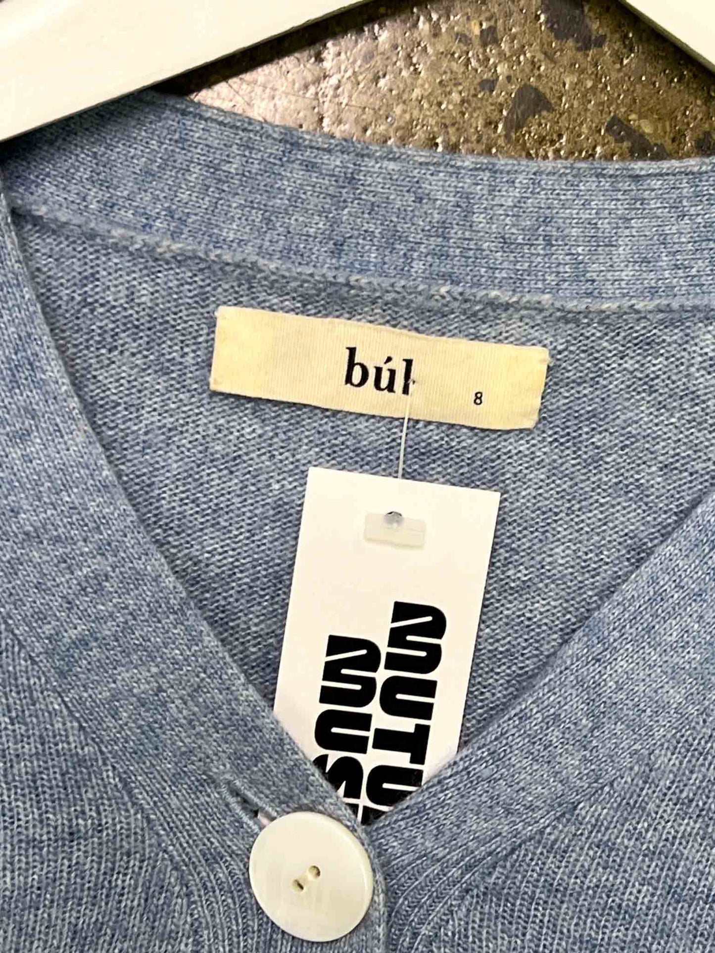 Size S | bùl Ash Blue Knitted Top